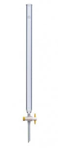 DWK Kimble Glass Columns with Fritted Disc & PTFE Stopcock - Glass Column with Fritted Disc and PTFE Stopcock, 50 x 200 mm - 420540-0520