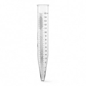 DWK Kimble Graduated Centrifuge Tube with Red Stain Scale - Reusable Graduated Centrifuge Tube with Red Stain Scale, 15mL - 45164-15