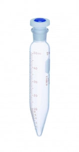 DWK Kimble Graduated Centrifuge Tubes with Flat Head Stoppers - TUBE, CENTRIFUGE, GRAD, TC, HEAVY, PTFE, 50M - 45176-50