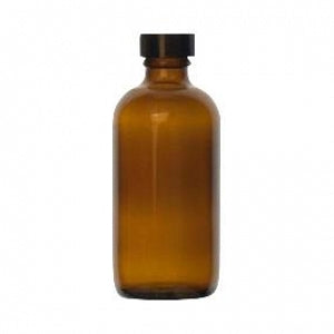 DWK Life Sciences Kimble Amber Glass Round Bottles - Amber Narrow-Mouth Boston Round Glass Bottle with Phenolic Closure and Taperseal Cap, 250mL - 5120824V-25