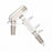 DWK Life Sciences Kimble Jacketed Column - Distillation Head, Short Path, Vacuum Jacketed, 24/40 Joints, 14/20 Thermometer Joints, #2 Hose Connections - 513770-0000