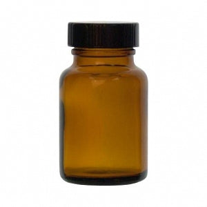 DWK Life Sciences Kimble 32OZ Amber Glass WM Pack Bottle - Amber Glass Wide-Mouth Packer Bottle with PTFE-Faced Phenolic Caps, 1000mL - 5223253V-26