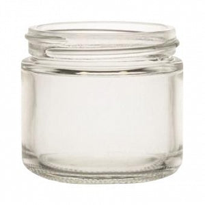 DWK Kimble Clr Glass Straight-Sided Jars Bulk Pk Caps in Bags - Straight-Sided Amber Glass Jar, No Cap, 4oz. - 5410458B