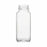 DWK Life Sciences Kimble 4OZ Clear Glass French Square Bottle - Clear French Square Glass Bottle, No Cap, 4oz. - 5610433B
