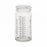 DWK Kimble 16OZ Clear Graduated Glass AC Medium Round Bottle - Medium Round Clear Glass Bottle, Graduated, No Cap, 16oz. - 5811670B