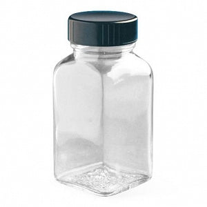 DWK Life Sciences Kimble Clear SQ Tab Bottles - BOTTLE, SQ TAB, CLR, 1OZ, PHEN, CONE - 5910133C-25