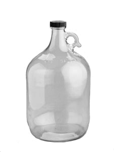 DWK Life Sciences Kimble Clear Glass Jug - Clear Glass Jug, Phenolic Cap with PTFE-Faced Foam Liner, 64oz. - 5916438V-26