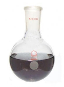 DWK Life Sciences Kimble Single Std Taper Neck Heavy Wall - Single-Neck Heavy-Wall Round-Bottom Flask, 29/26 ST Joint, 300mL - 601000-0526D