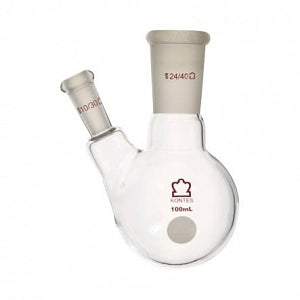 DWK Life Sciences Kimble Angled Two Neck RB Flask - FLK RB 2N ANG 24 C&S 100ML - 605020-0224