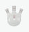 DWK Life Sciences Kimble Angled Three Neck RB Flask - Angled 3-Neck Round-Bottom Distilling Flask, 29/42 Center ST Joint, 29/42 Side ST Joint, 2L - 606020-1929