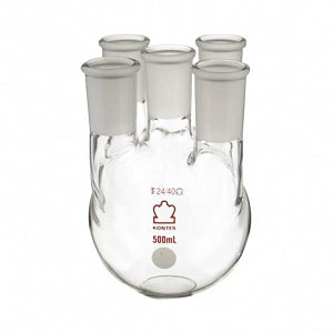 DWK Life Sciences Kimble 5 Vertical Neck RB Flask - FLASK RB 24/40 24/40 2000 - 607500-1024