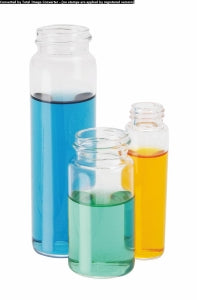 DWK Kimble 33 Expansion Borosilicate Glass Vials w/o Cap - 33 Expansion Borosilicate Clear Glass Vial without Cap, 28 x 57 mm - 60812-2857