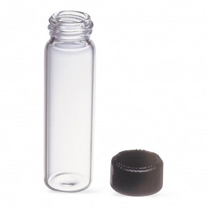 DWK Kimble 51 Expansion Borosilicate Gls Vial w/Cap & PV Liner - 51 Expansion Borosilicate Glass Vial with PVP Cap and PV Liner, 19 x 65 mm, 15-425, 3 Dram - 60910C-3