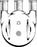 DWK Life Sciences Kimble Indented Three Vertical Neck RB Flask - FLK RB 3N MORT 1L 24C 24S - 609400-0624