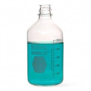 DWK Life Sciences Kimble PTFE Media Bottle - PTFE / Silicone Media Bottle with PTFE / Polypropylene Cap, 500 mL - 61110P-500