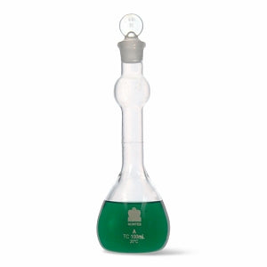 DWK Kimble Cls A Mixing Bulb Style WM HW Flask w/Taper Stopper - FLASK VOL BULB HW 500ML 16 - 623020-0500