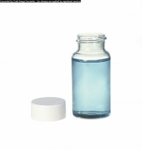 DWK Kimble Glass Scintillation Vials w/Unattached Cap - Glass Scintillation Vial with Unattached Cap, KG33, Polypropylene / Pulp Foil Cap Off, 20 mL - 74517-20