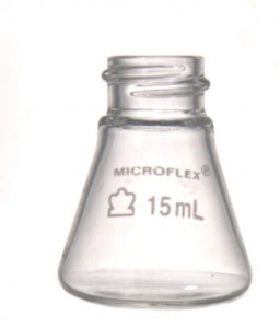 DWK Life Sciences Kimble MICROFLEX Threaded Erlenmeyer Flasks - MICROFLEX Threaded Erlenmeyer Flask, 5 mL, 20-400 - 747530-0520