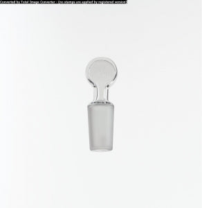 DWK Kimble Full Length Std Taper Pennyhead Glass Stopper - Full Length Standard Taper Pennyhead Glass Stopper, 29/42 - 851000-2942