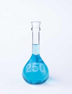DWK Kimble Class A Hvy Dty Volumetric Flask w/o Stopper - Class A Heavy Duty Wide Mouth Volumetric Flask without Stopper, Clear, 2000 mL - 92812N-2000