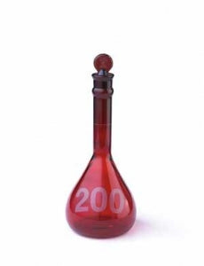 DWK Kimble RAYSORB Hvy Dty Volumetric Flask w/o Stopper - RAYSORB Heavy Duty Volumetric Glass Flask without Stopper, Wide Mouth, 5 mL - 92822G-5