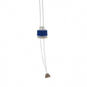 DWK Life Sciences Kimble Safety System - PBT Screw-On Narrow-Mouth Cap Adapter for PBT Solvent Bottles, Blue - 953930-0000