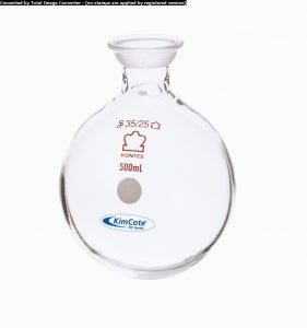 DWK Life Sciences Kimble KimCote Round Bottom Flask - KimCote Round Bottom Boiling Flask, 35/25, 2000 mL - KC25330-2000