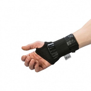 Core Products Elastic Wrist Braces with Flexible Stays - Elastic Brace with Flexible Stays, Left, Size S - WST-6850-L-BK-SML