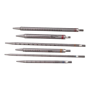 Celltreat Scientific Short and Wide Tip Pipets - 5 mL Clear / Blue Sterile Short Pipets, Individually Wrapped in Plastic - 229206B