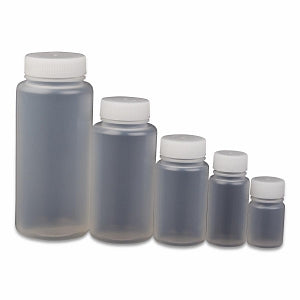 Celltreat Round Wide-Mouth Bottles - Round Wide-Mouth Bottle, With Cap, Polypropylene, Nonsterile, 250mL - 229796