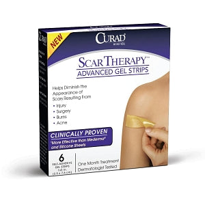 Medline CURAD Advanced Scar Therapy Strips - CURAD Scar Therapy Advanced Gel Strips, 1