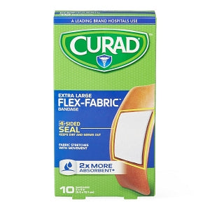 Medline CURAD Flex-Fabric Bandages - CURAD Extra Large Flex-Fabric Bandages, 2" x 4" - CUR00727RB