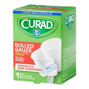 Medline CURAD SoothePlus Prosorb Rolled Gauze - 2" x 2.5 yd. CURAD SoothePlus Prosorb Rolled Gauze - CUR48439RB