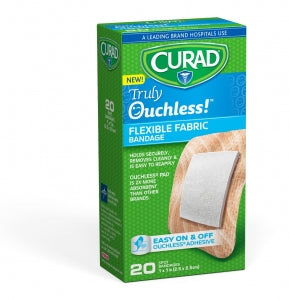 Medline CURAD Silicone Flexible Fabric Bandages - BANDAGE, SILICONE, CURAD, 1"SPOT, 20CT, 2 - CUR5004