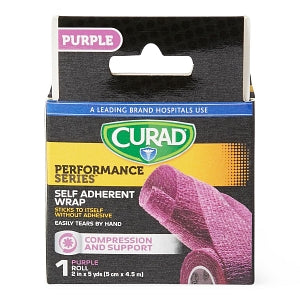 Medline CURAD Self Adherent Wrap - CURAD Performance Series Self Adherent Wrap, Purple, 2" x 5 yd. - CUR5056PP