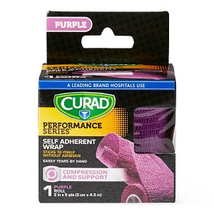 Medline CURAD Self Adherent Wrap - CURAD Performance Series Self Adherent Wrap, Purple, 2" x 5 yd. - CUR5056PP