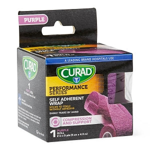 Medline CURAD Self Adherent Wrap - CURAD Performance Series Self Adherent Wrap, Purple, 2" x 5 yd. - CUR5056PP
