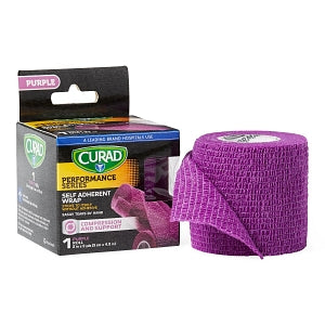 Medline CURAD Self Adherent Wrap - CURAD Performance Series Self Adherent Wrap, Purple, 2" x 5 yd. - CUR5056PP