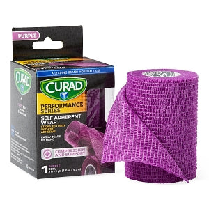 Medline CURAD Self Adherent Wrap - CURAD Performance Series Self Adherent Wrap, Purple, 3" x 5 yd. - CUR5057PP