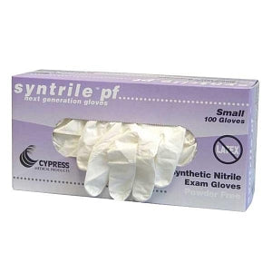 Cypress Medical Syntrile PF White Nitrile Exam Gloves - GLOVE, XL PF SYNTHETIC NITRILE GLV 1 - 27-98