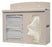 Bowman Manufacturing Company, Inc. Respiratory Hygiene Stations - Respiratory Hygiene Station, Holds 2 Boxes of Face Masks and 1-2 Boxes of Facial Tissues or 1 Box of Gloves, Locking, Quartz Beige ABS Plastic - RS002-0212