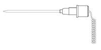 BD Rectal Probe for Turbo Temp - Oral Temperature Probe for Turbo Temp, Blue, 80", Nonsterile, Reusable - 2887B