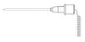 BD Rectal Probe for Turbo Temp - Oral Temperature Probe for Turbo Temp, Blue, 80", Nonsterile, Reusable - 2887B