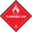 Brady Hazardous Material Shipping Labels - LABEL, B7569 4X4 WHT / RED, FLAMMABLE GAS - 121066