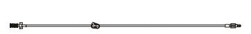 BD IV Extension Sets - 110" Small-Bore IV Extension Set with 6 mL Priming Volume, Pinch Clamp and Spin Male Luer Lock - 10896354