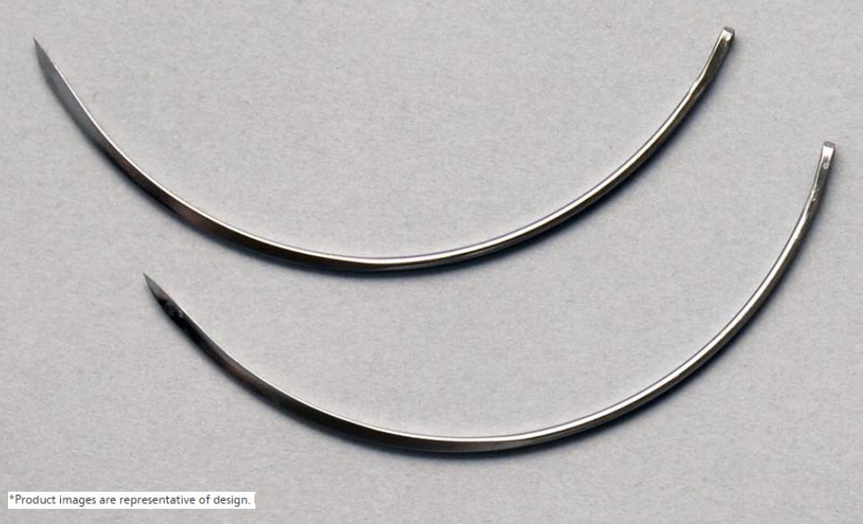 Aspen Surgical Richard-Allan Circle Reverse Cutting Needle - Richard-Allen Needle, 1/2 Circle Taper, Spring Eye, 0.035" x 1.417" - 200202