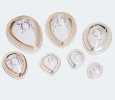 Vyaire Anesthesia Face Masks - Anesthesia Face Mask, Flexible Dome, Top Valve, Toddler / Size 3 - 6831