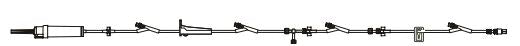 BD IV Gravity Sets - CareFusion 60-Drop Gravity IV Administration Set with 21 mL Priming Volume, 4 SmartSite Needle-Free Valve Ports, 4-Way Stopcock, 101" L - 11059727