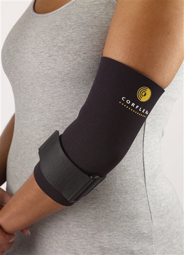 Corflex Inc Elbow Sleeve Supports - Target Elbow Sleeve Support with Strap, 3/16" Thick, Size S - 88-3173-000
