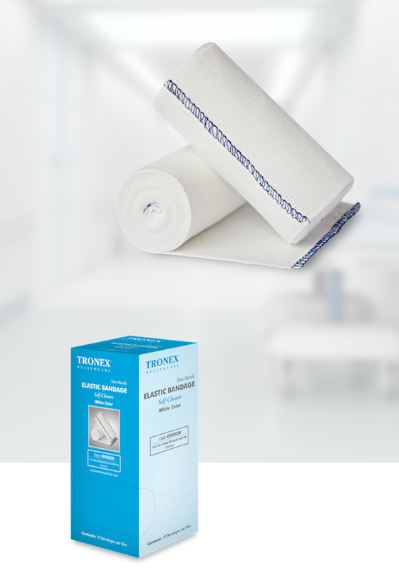 BANDAGE, ELASTIC, NS, LF, WHITE, 3"X5YD